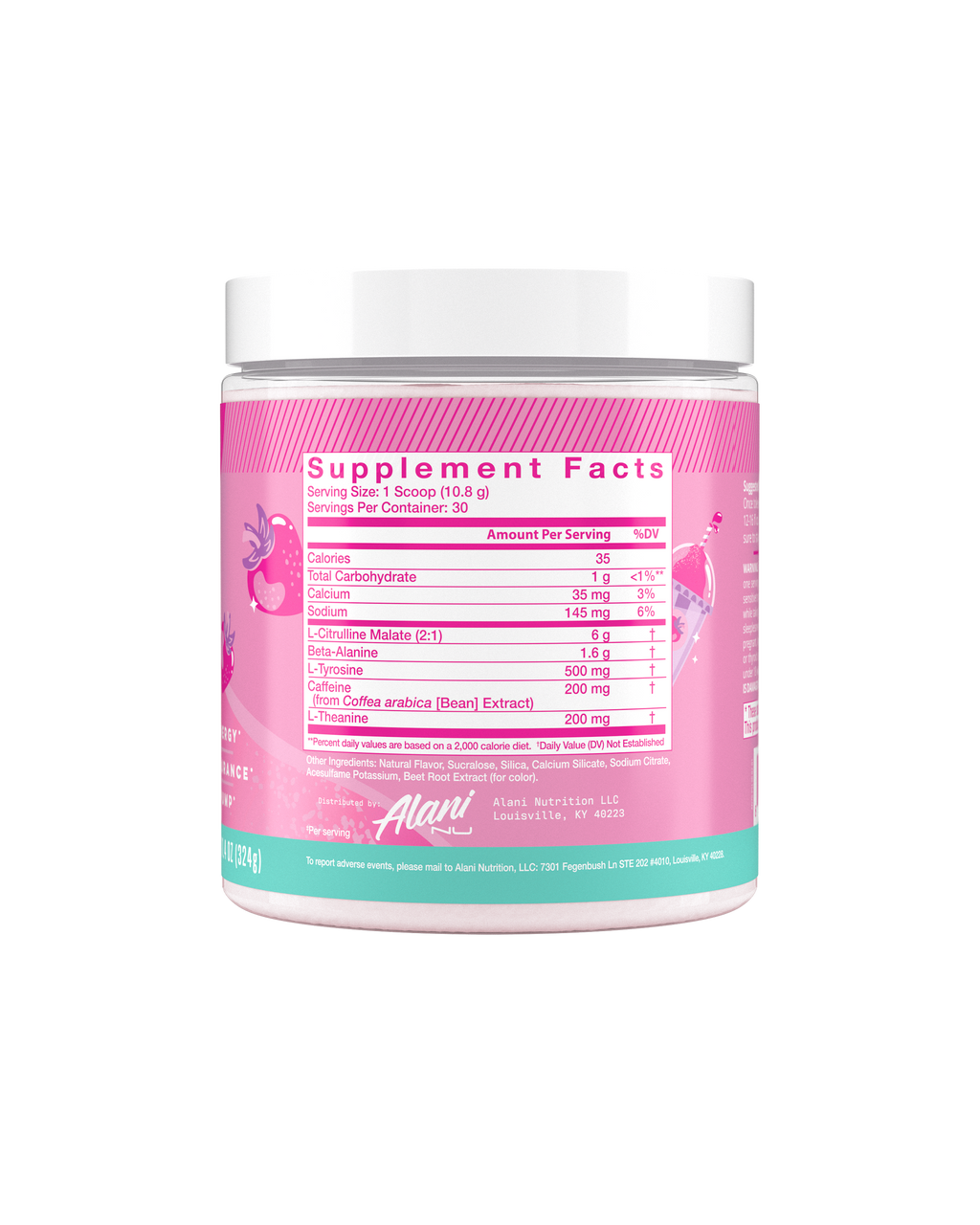 Alani Nu Pre-Workout - Pink Slush A8 - image 2