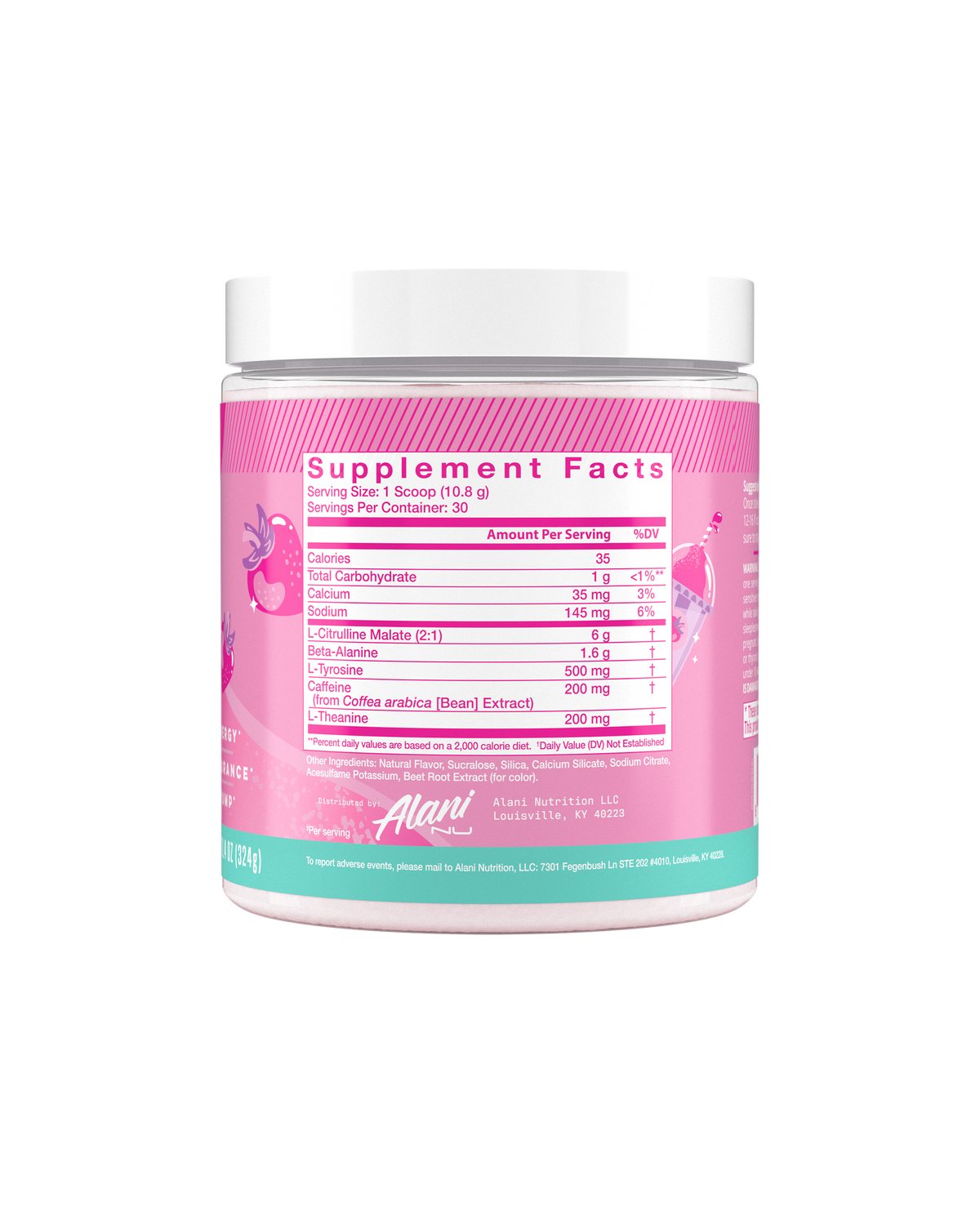 Alani Nu Pre-Workout - Pink Slush A8 - image 2