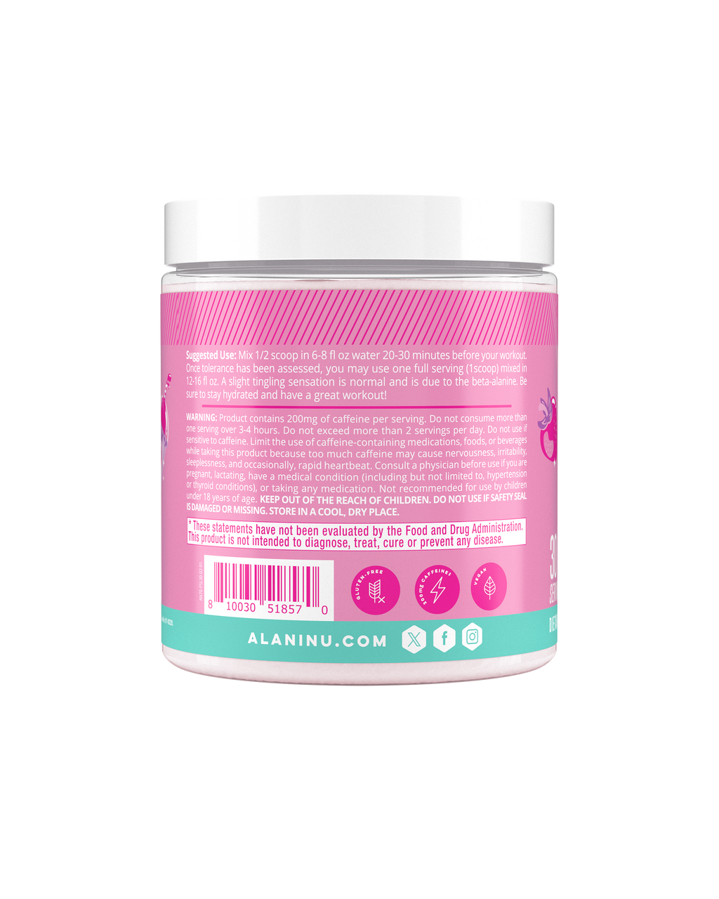 Alani Nu Pre-Workout - Pink Slush A8 - image 3