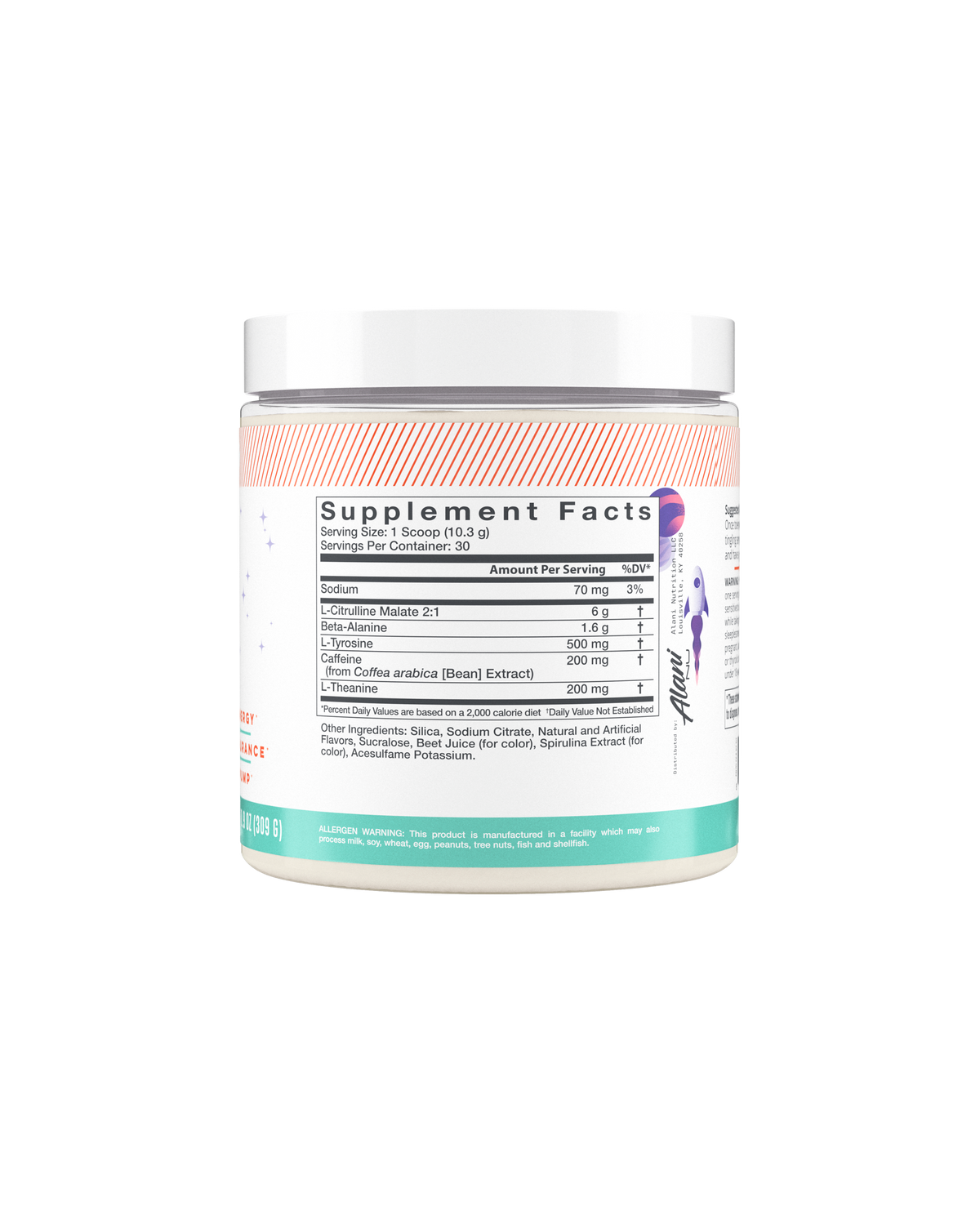 Alani Nu Pre-Workout - Galaxy Lemonade T6 - image 3