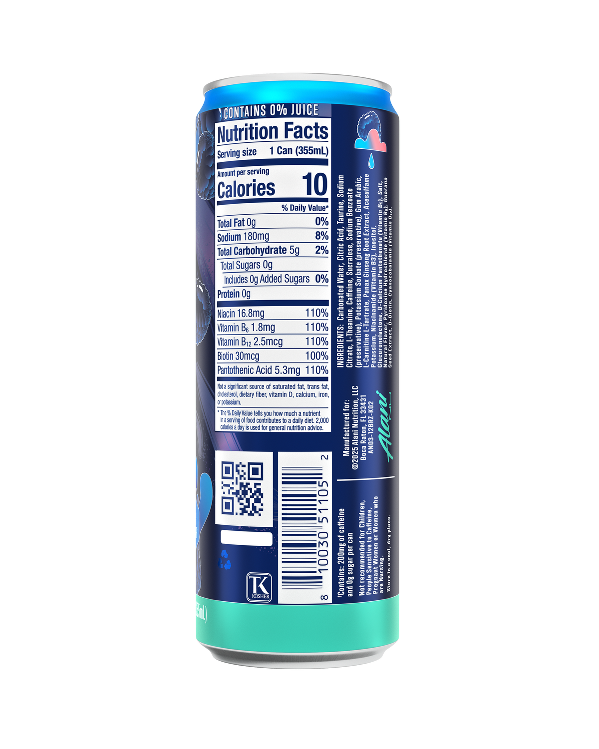 Alani Nu Energy Drink - Breezeberry Y5 - image 3