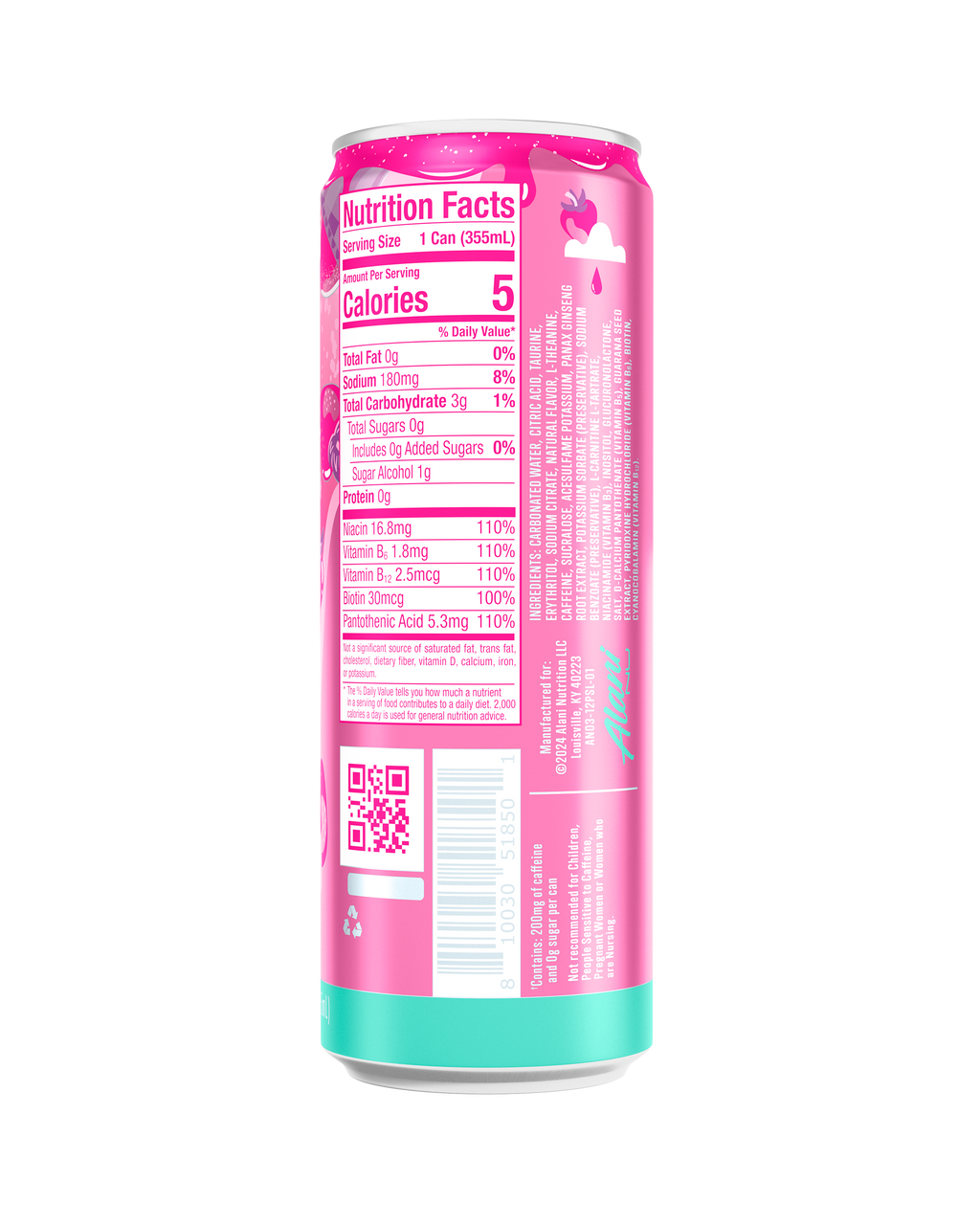 Alani Nu Energy Drink - Pink Slush R6 - image 3
