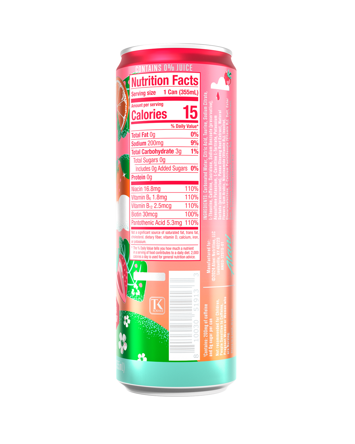 Alani Nu Energy Drink - Strawberry Sunrise M4 - image 3