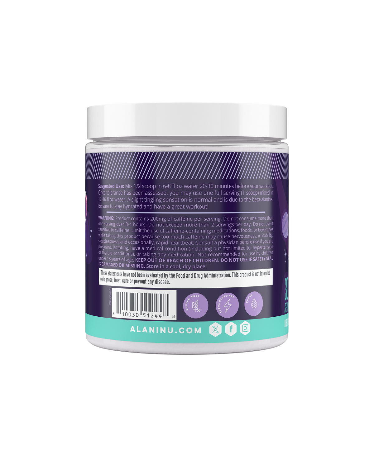 Alani Nu Pre-Workout - Cosmic Stardust F8 - image 3