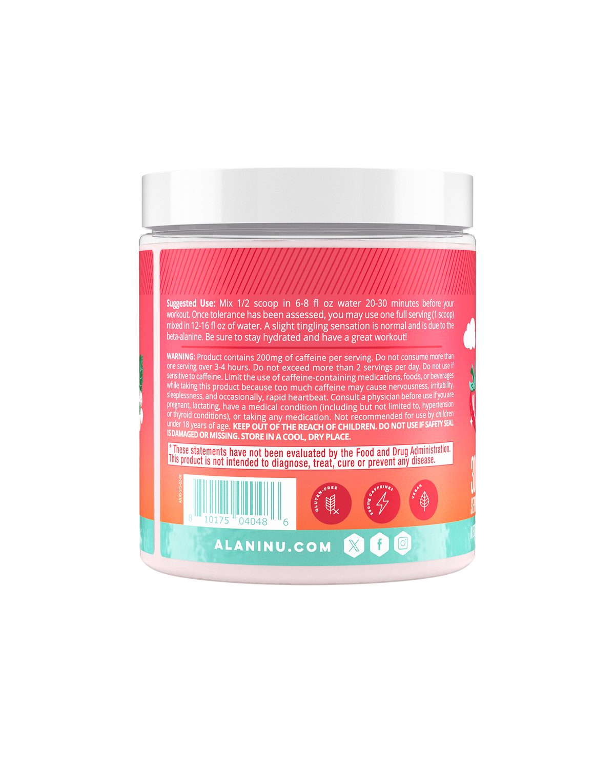 Alani Nu Pre-Workout - Strawberry Sunrise E2 - image 3