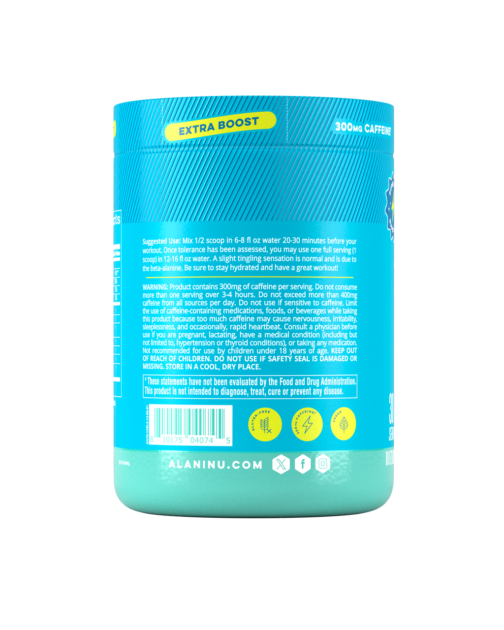 Alani Nu Pre-Workout+ - Blue Slush R1 - image 3