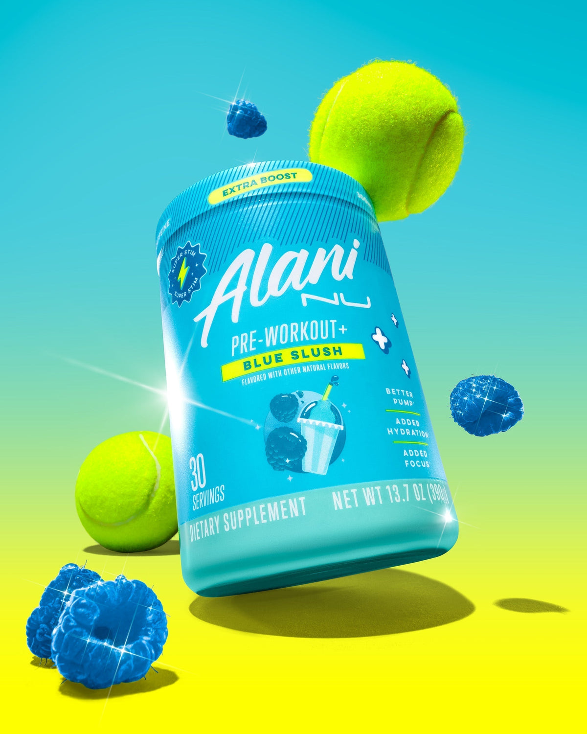 Alani Nu Pre-Workout+ - Blue Slush R1 - image 4