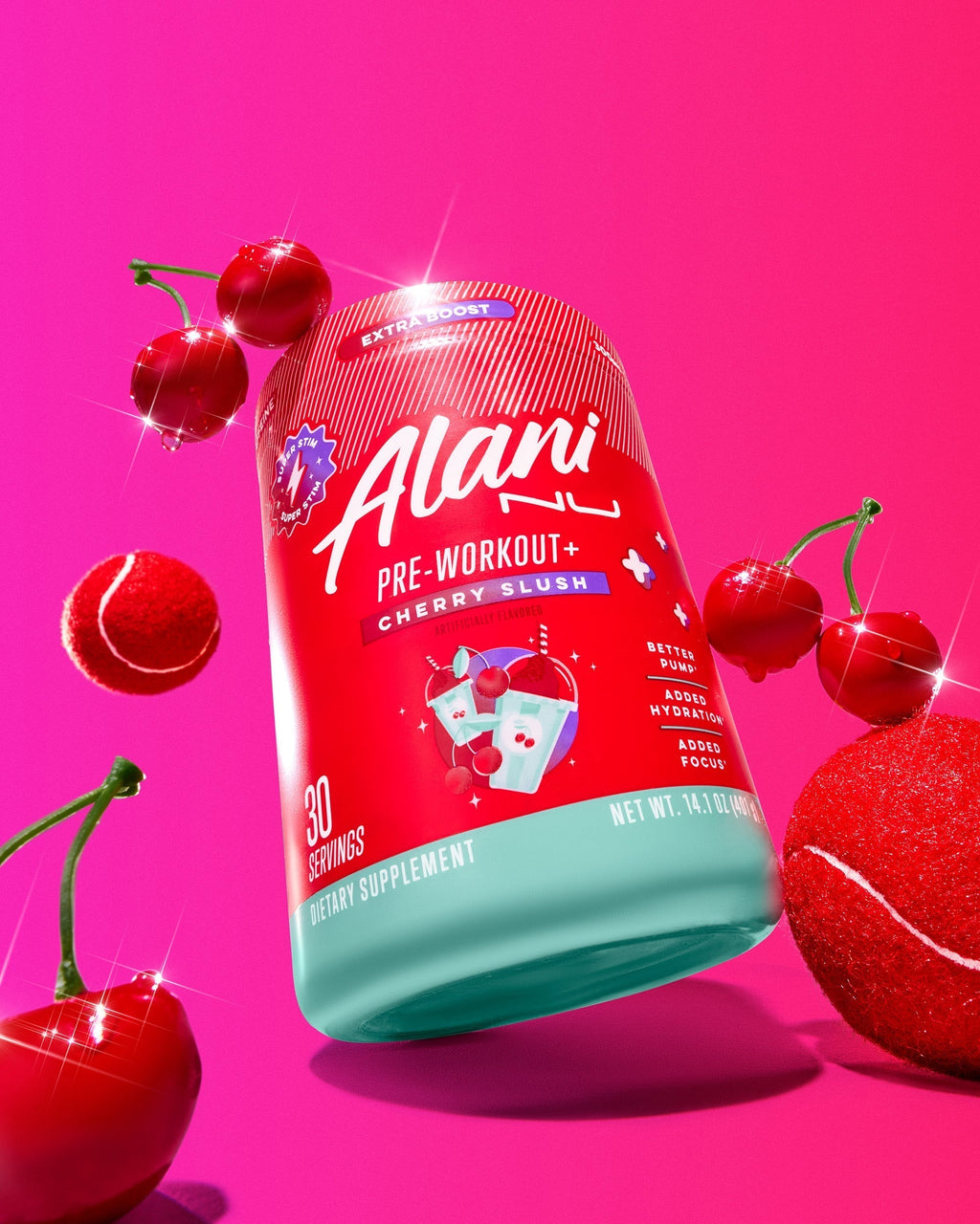 Alani Nu Pre-Workout+ - Cherry Slush Z4 - image 4