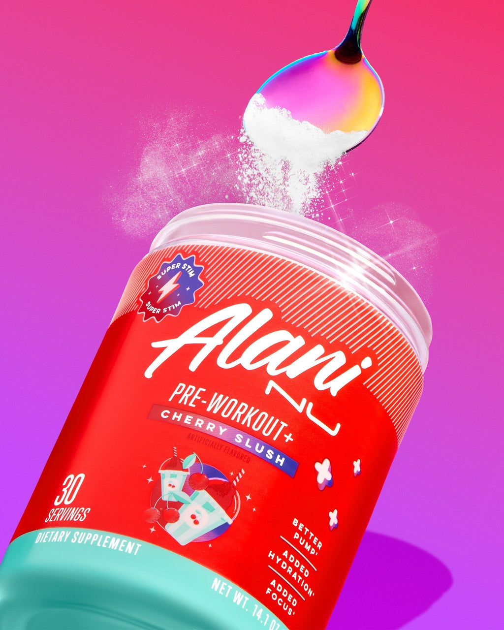 Alani Nu Pre-Workout+ - Cherry Slush Z4 - image 5