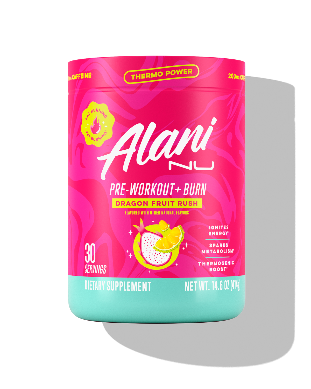 Alani Nu Pre-Workout+ Burn - Dragon Fruit Rush S6 - image 1