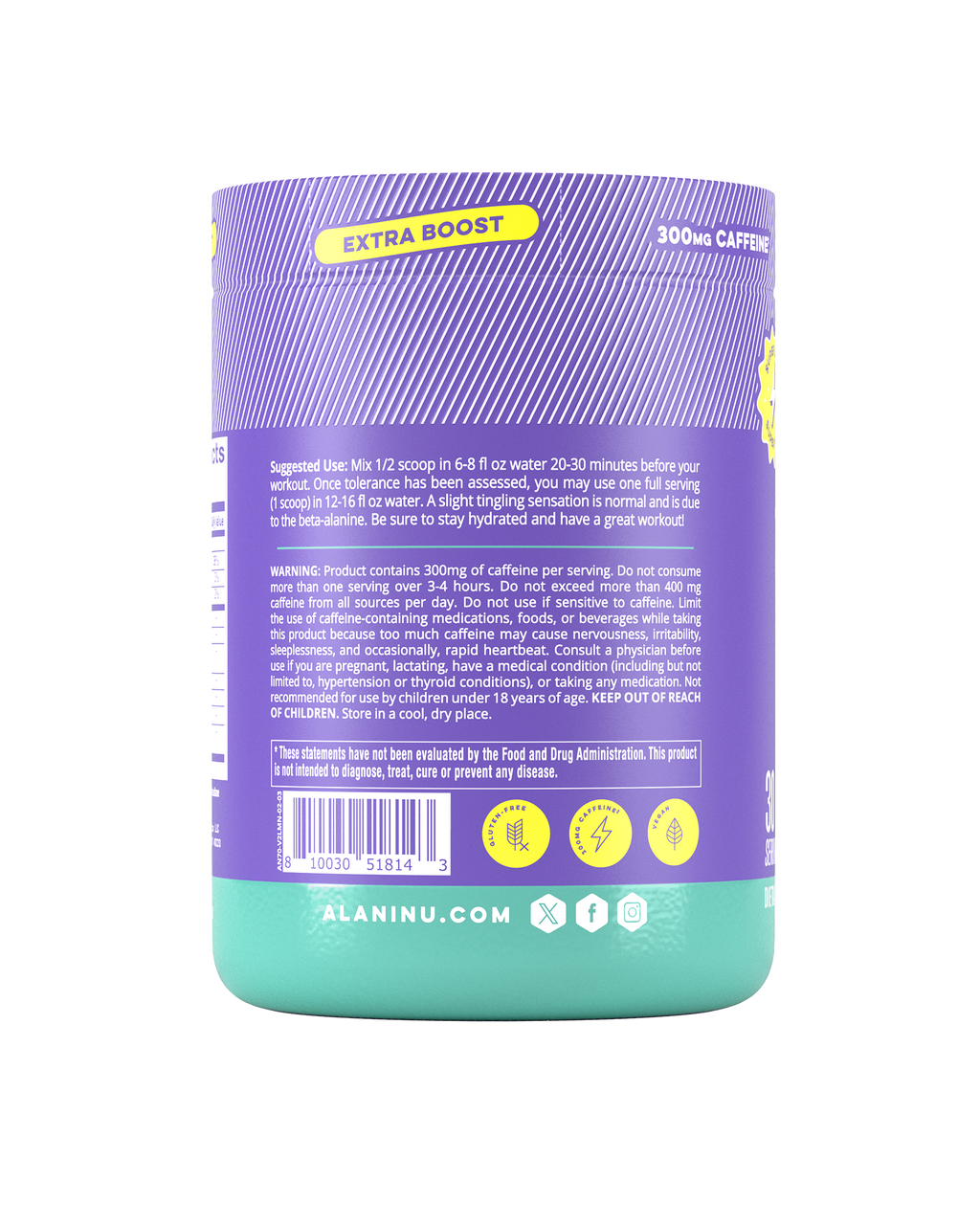 Alani Nu Pre-Workout+ - Frozen Lemonade J2 - image 3