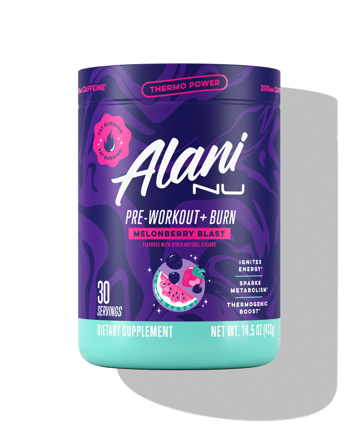 Alani Nu Pre-Workout+ Burn - Melonberry Blast F4 - image 1