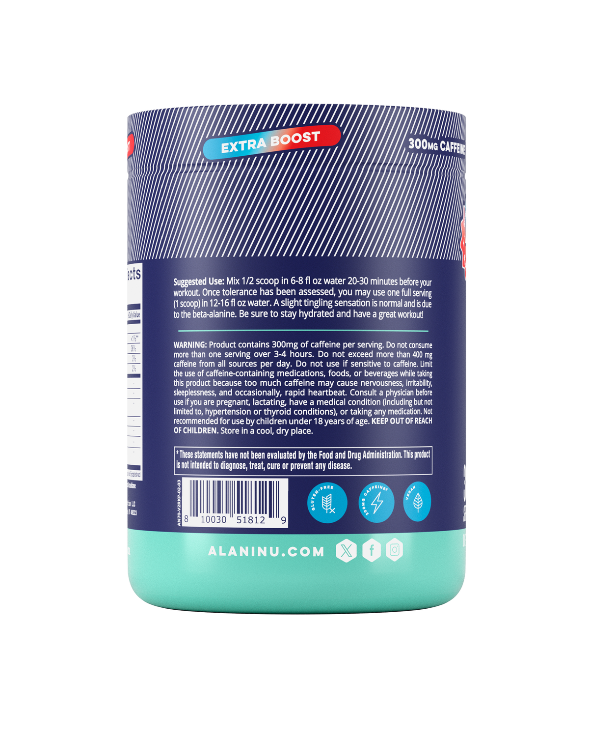 Alani Nu Pre-Workout+ - Rocket Pop X3 - image 3