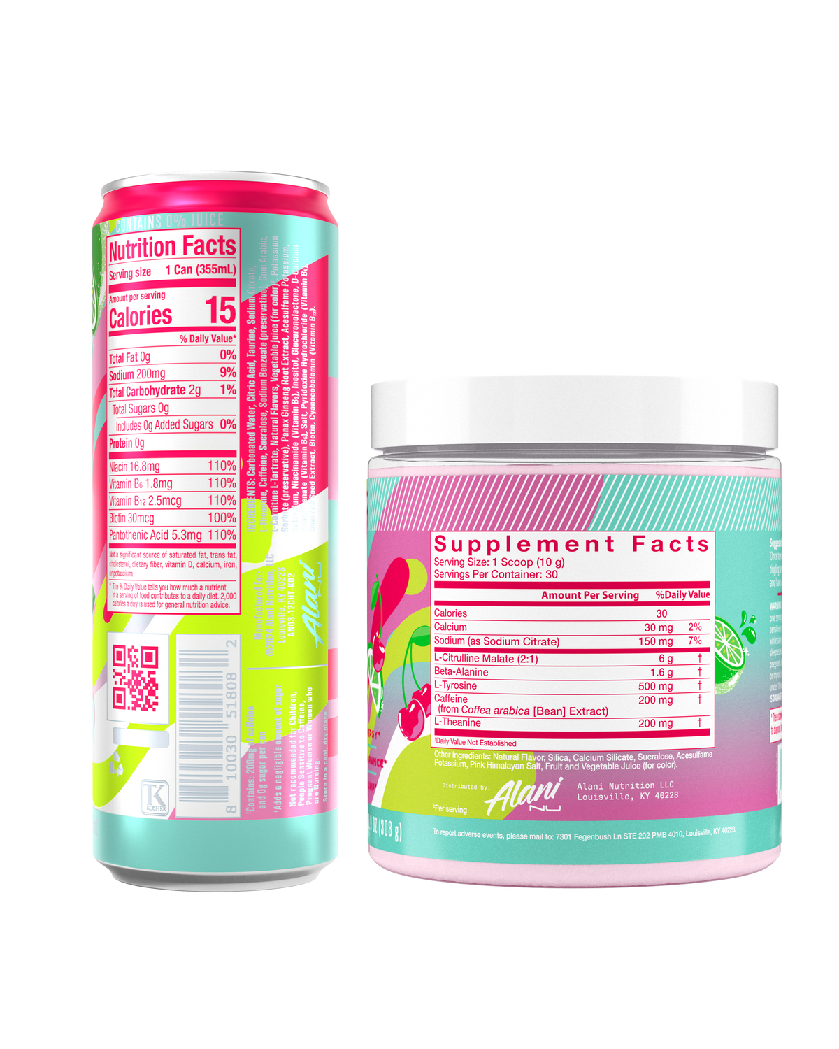 Alani Nu Energy Drink & Pre-Workout - Cherry Twist J5 - image 3