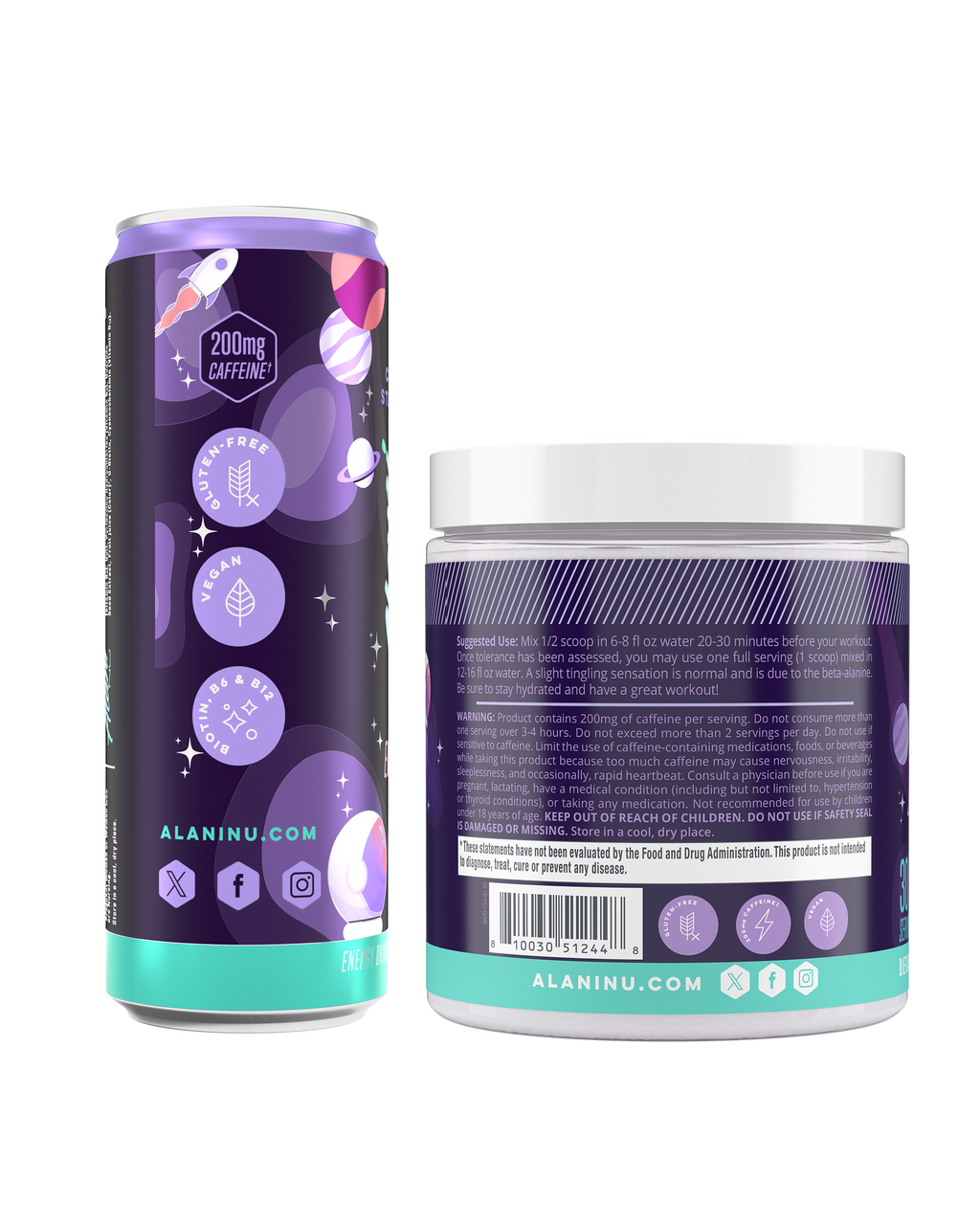 Alani Nu Energy Drink & Pre-Workout - Cosmic Stardust G4 - image 3