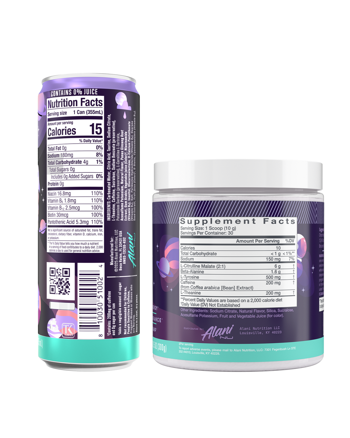 Alani Nu Energy Drink & Pre-Workout - Cosmic Stardust M8 - image 2
