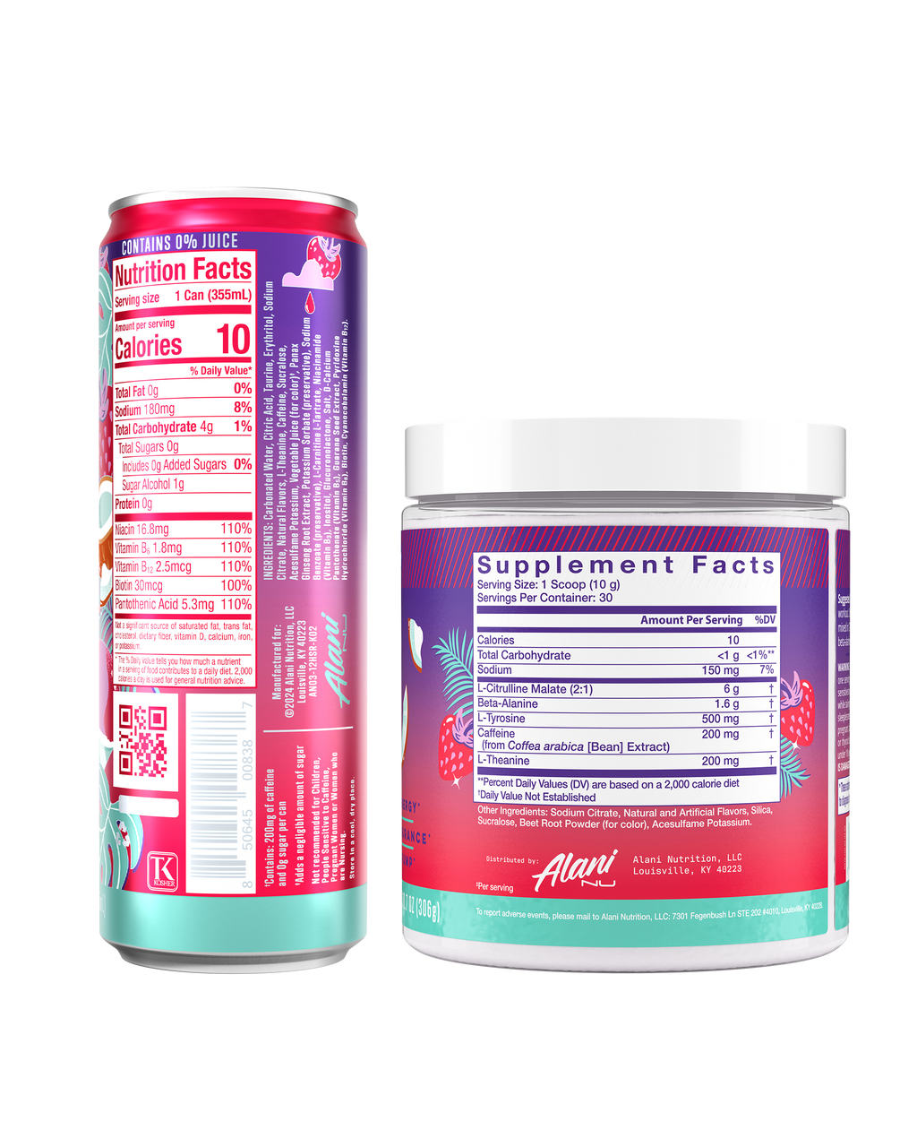 Alani Nu Energy Drink & Pre-Workout - Hawaiian Shaved Ice J9 - image 3