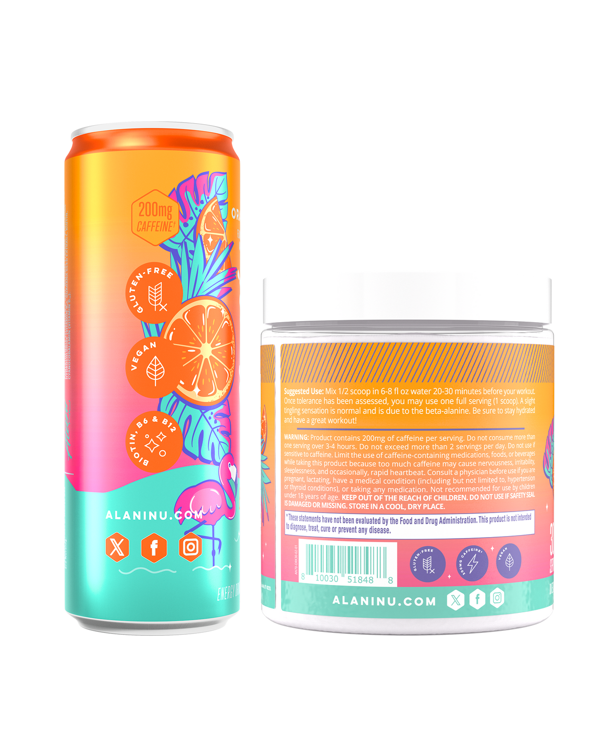 Alani Nu Energy Drink & Pre-Workout - Orange Kiss F0 - image 2