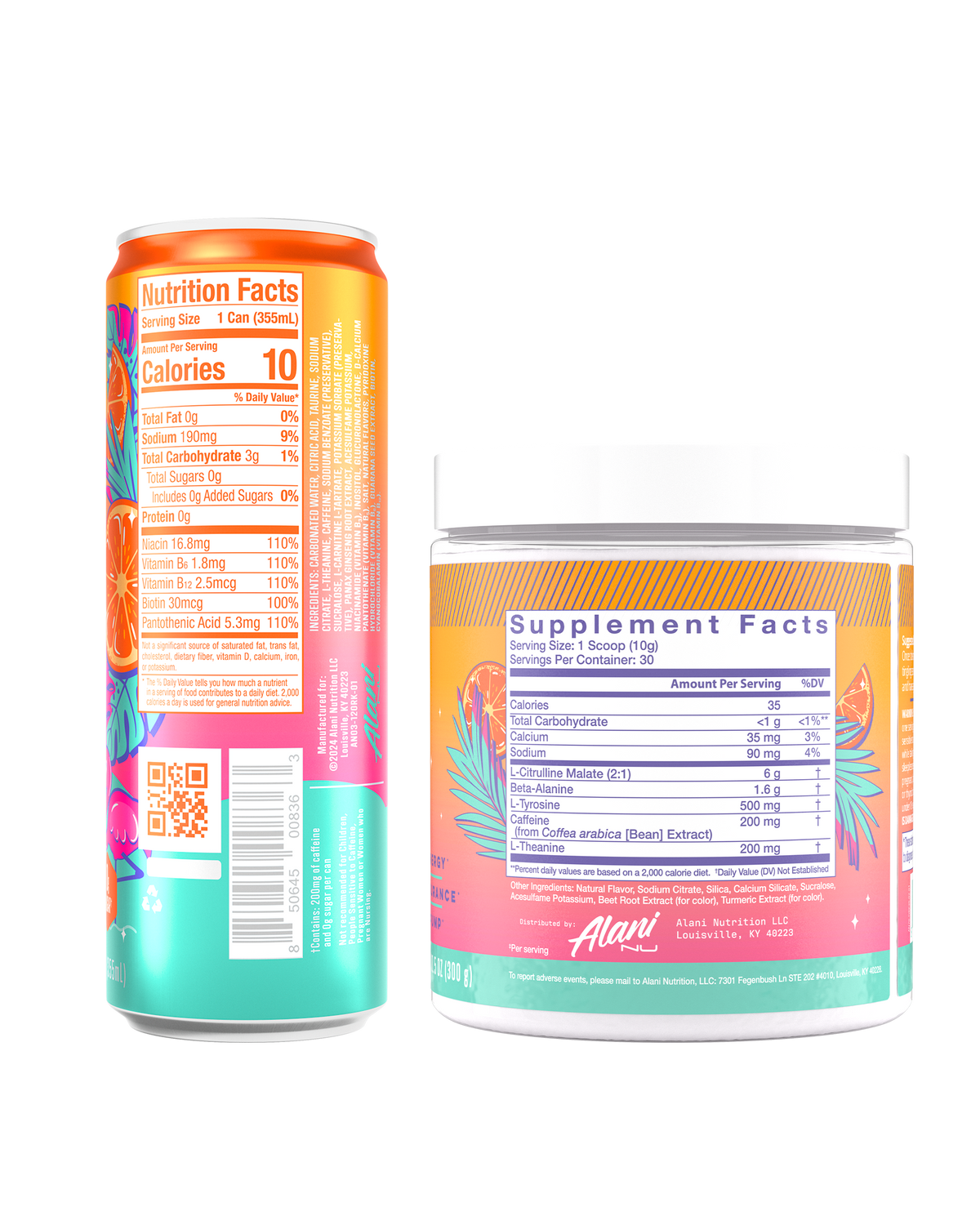 Alani Nu Energy Drink & Pre-Workout - Orange Kiss D4 - image 3