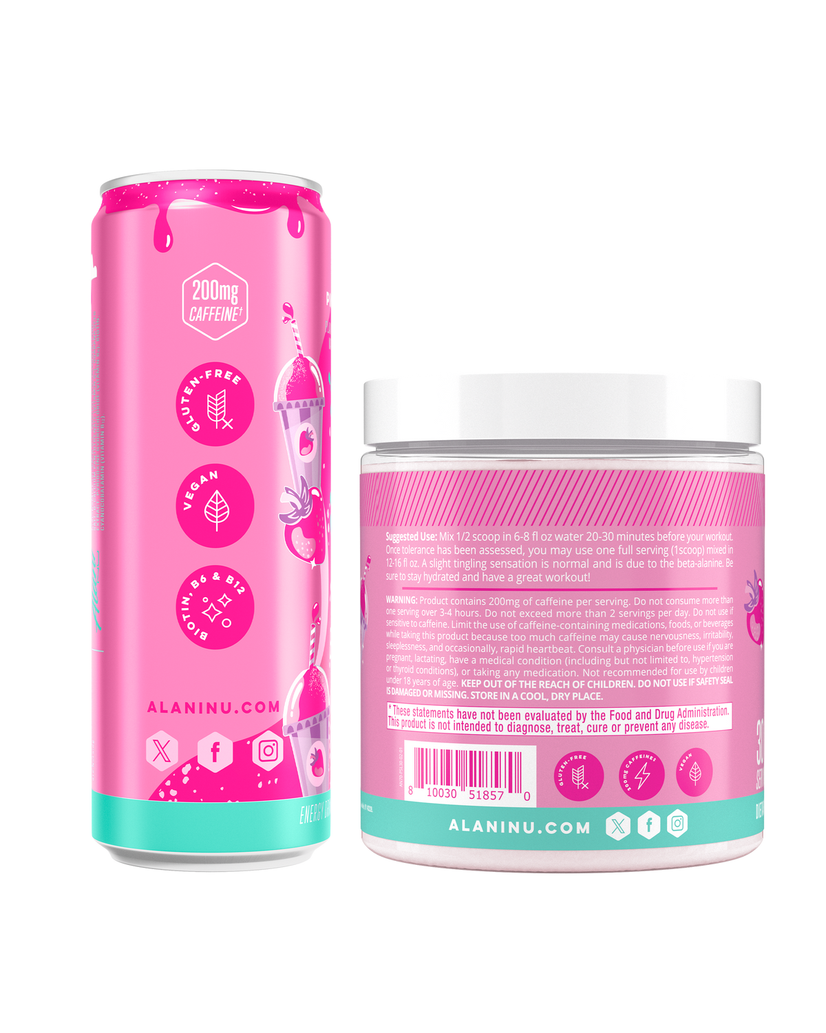 Alani Nu Energy Drink & Pre-Workout - Pink Slush P4 - image 2