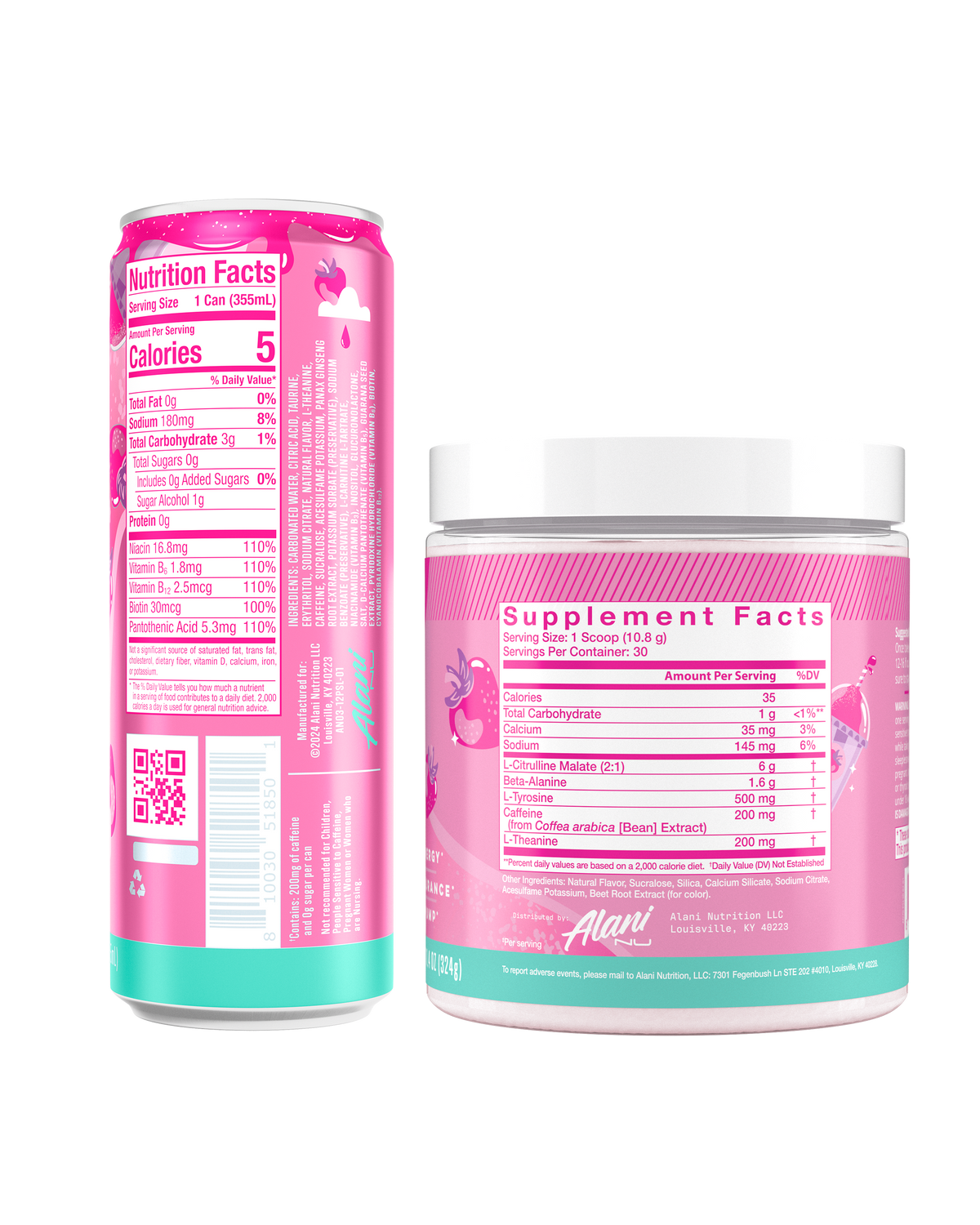 Alani Nu Energy Drink & Pre-Workout - Pink Slush P4 - image 3