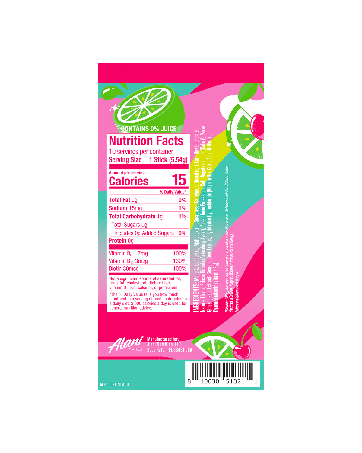 Alani Nu Energy Sticks - Cherry Twist V0 - image 3