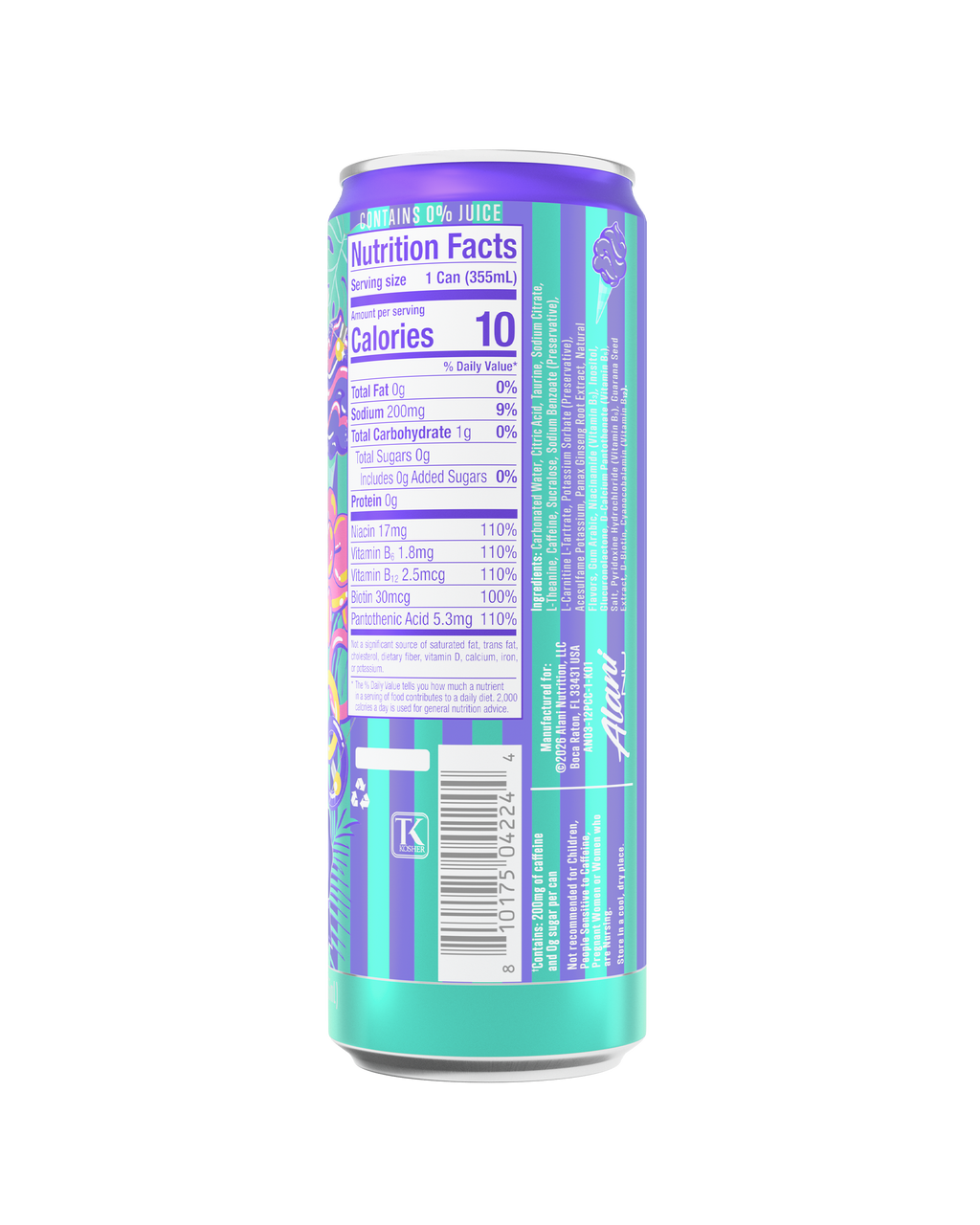 Alani Nu Energy Drink - Purple Cotton Candy Q3 - image 3