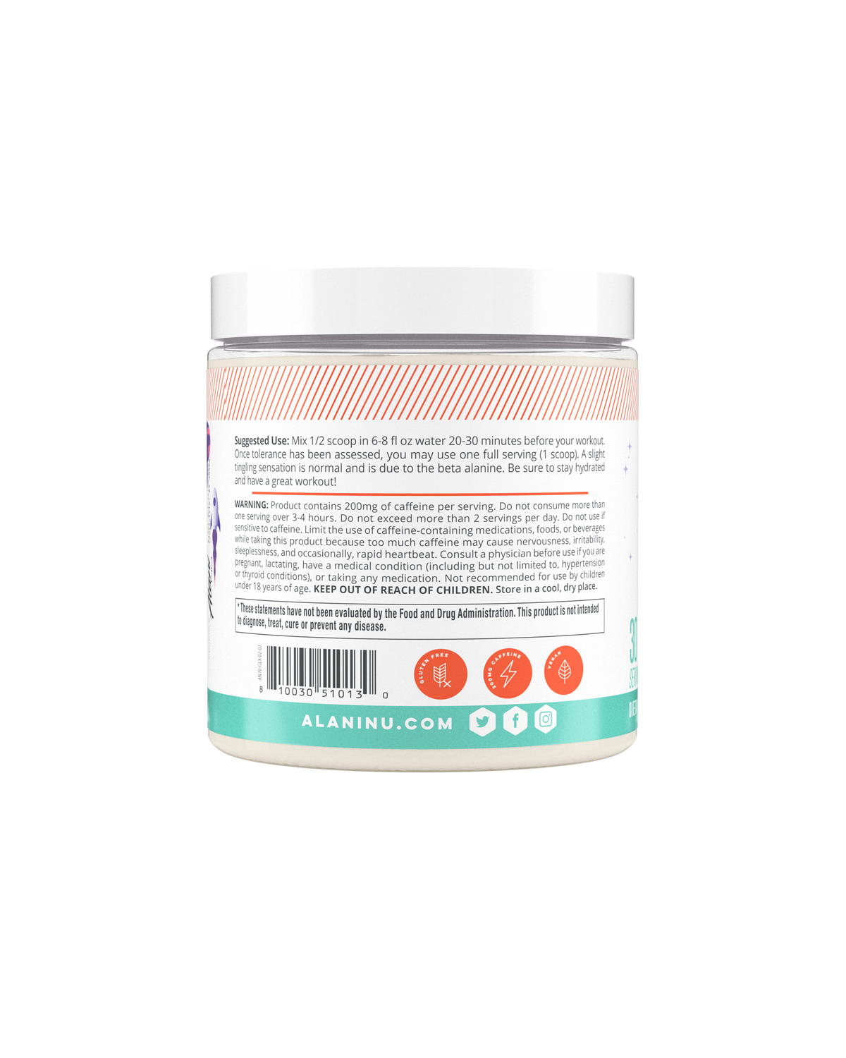 Alani Nu Pre-Workout - Galaxy Lemonade T6 - image 2