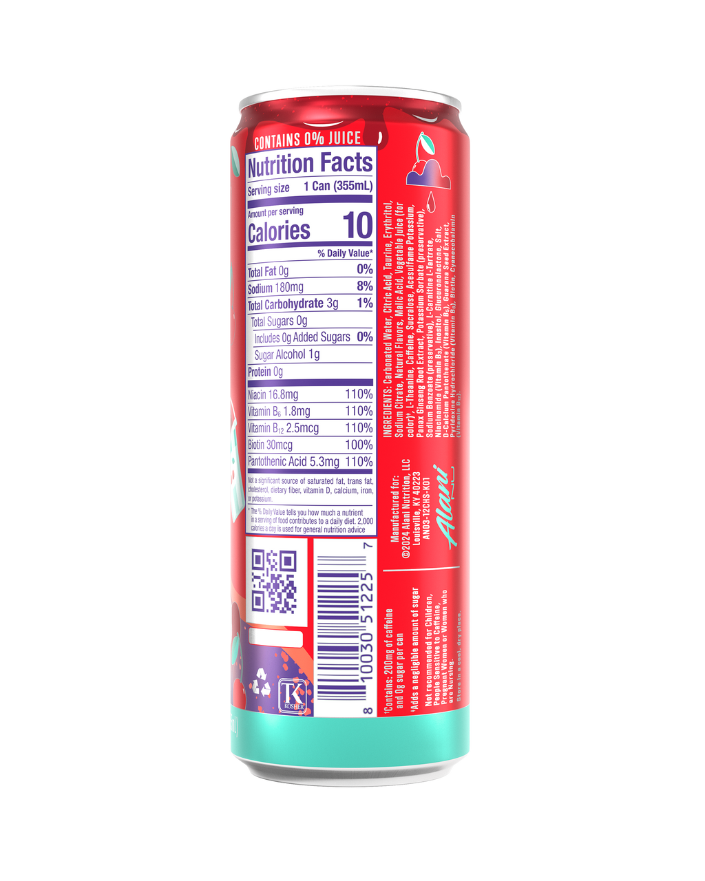 Alani Nu Energy Drink - Cherry Slush C9 - image 3