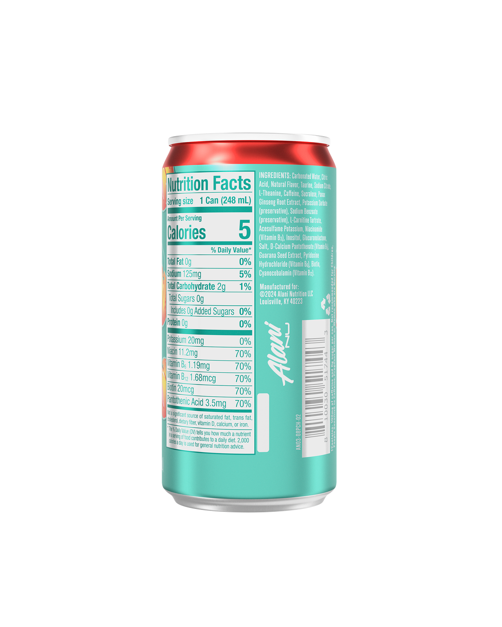 Alani Nu Mini Energy - Juicy Peach D9 - image 3