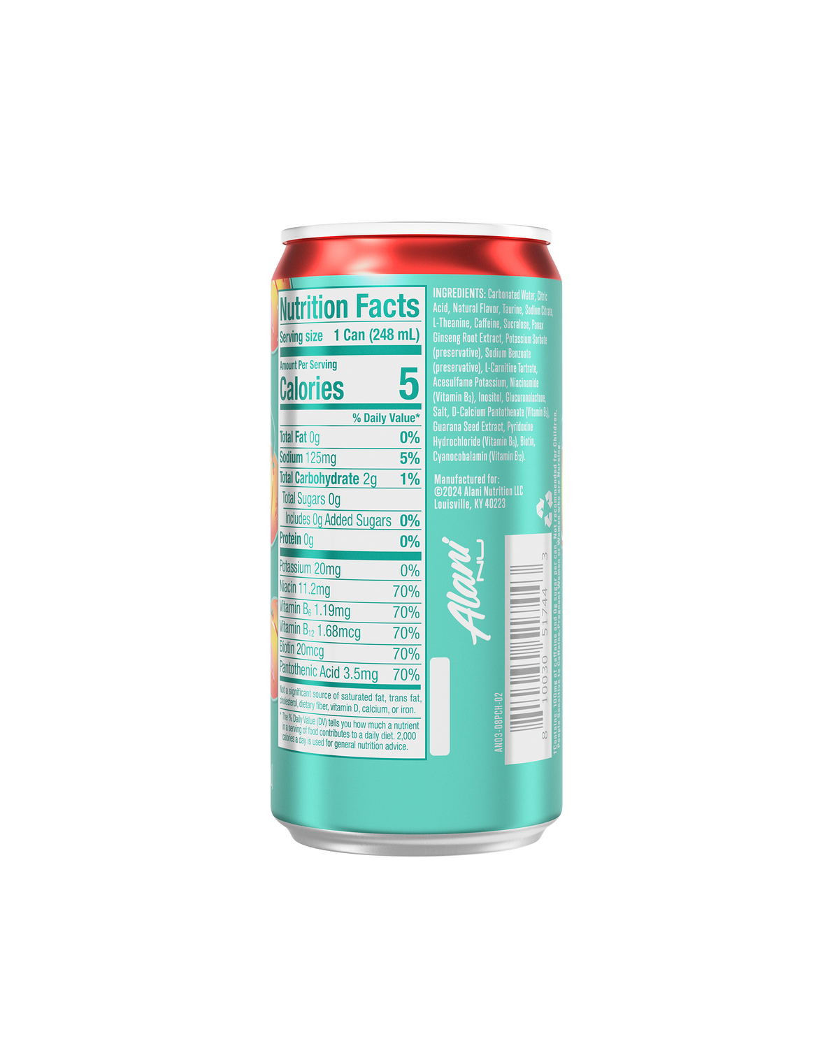 Alani Nu Mini Energy - Juicy Peach D9 - image 3